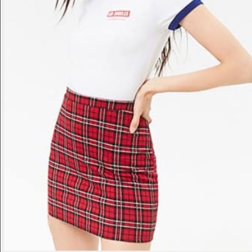 Forever 21 Plaid Mini Skirt